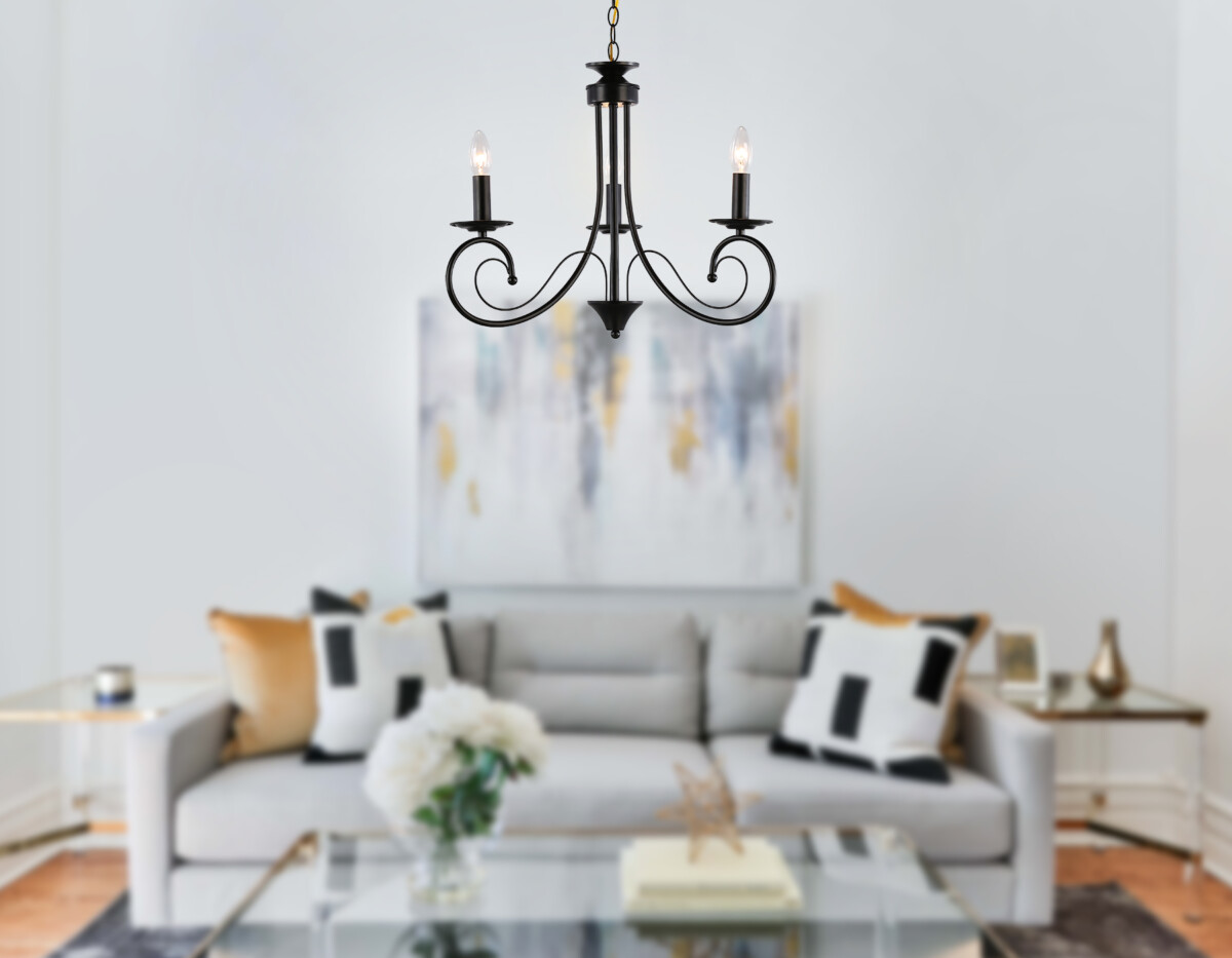 TR9606/3 BK черный E14/3 max 40W D560*650 — изображение 7