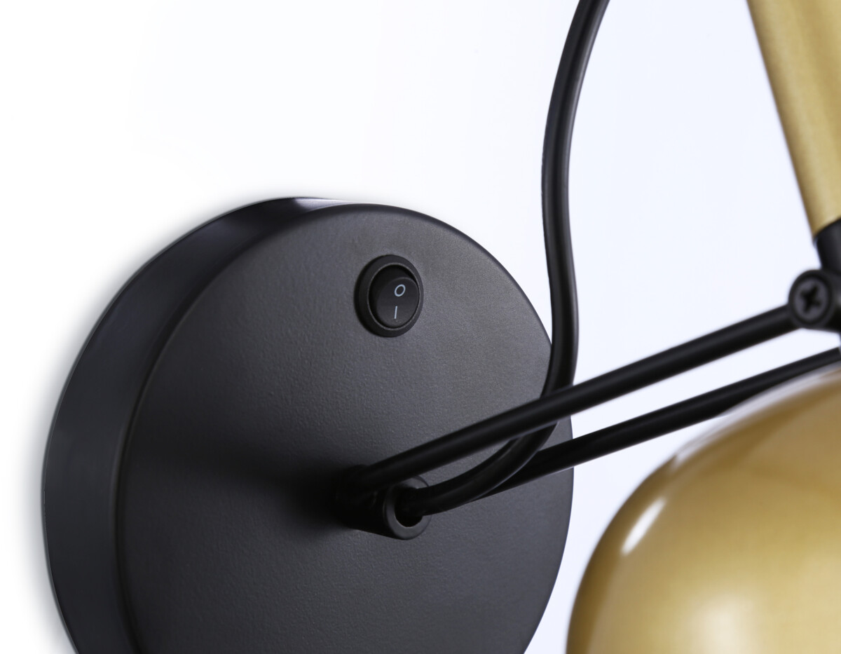 TR97102_macro1 TR97102 GD/BK золото/черный E27 max 40W D130*223*273 — изображение 1