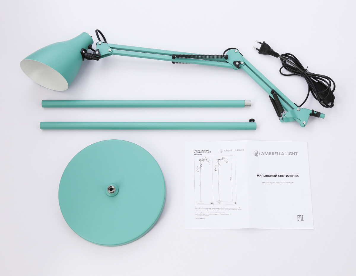 TR97649 GN зеленый  E27 max 40W D120*1750 — изображение 3