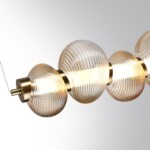 5095/24L L-VISION ODL25 359 латунный/янтарный градиент/металл/стекло Подвес линейный LED 24W 4000K 2686Лм BRUCO — изображение 5