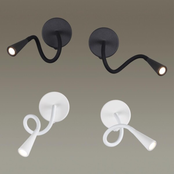 4255/3WL HIGHTECH ODL21 475 белый/металл Настен.светильник выкл на базе IP20 LED 3W 270Лм 3000K ODDS