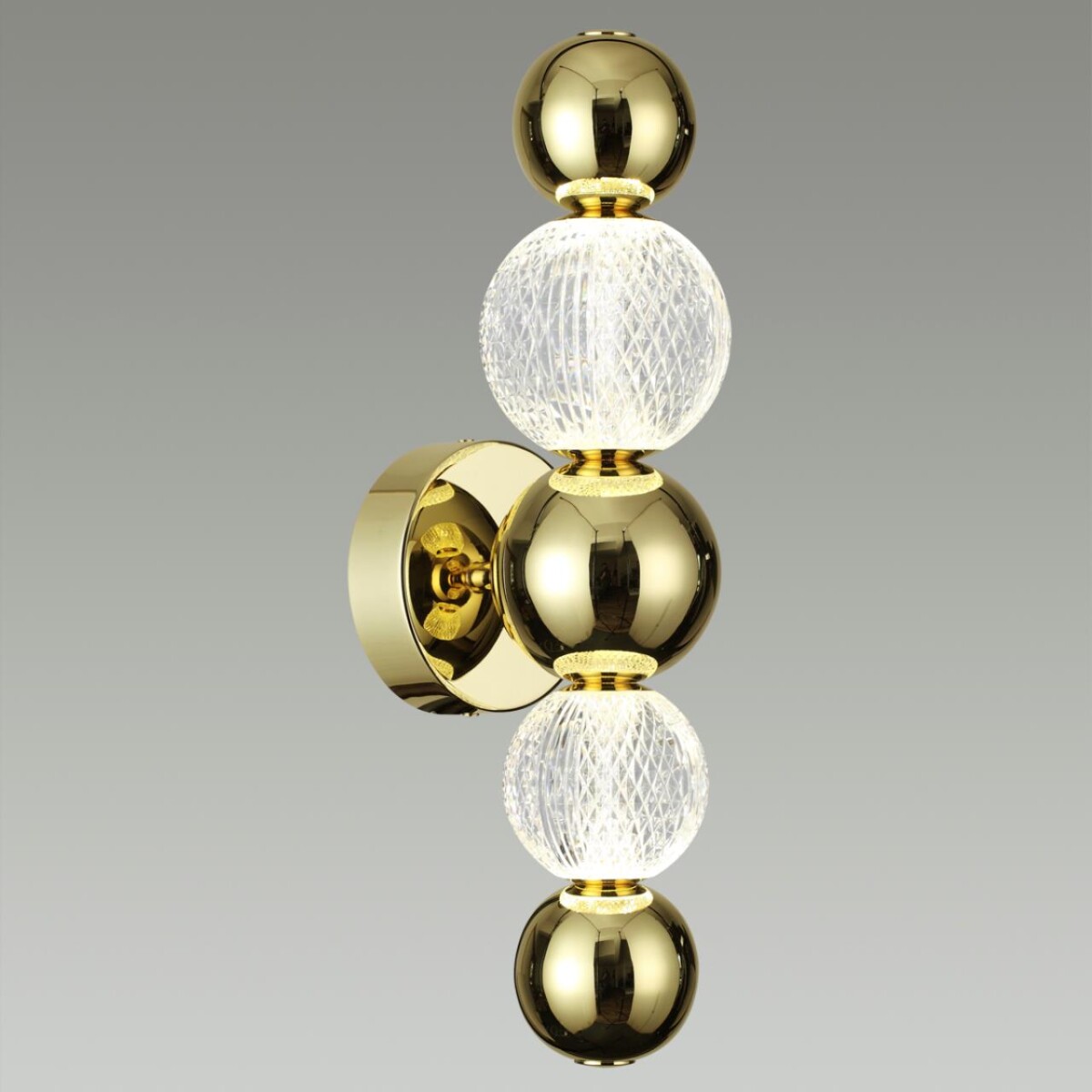 5008/7WL L-VISION ODL23 573 золотой/прозрачный/металл/акрил Бра LED 7W 4000K 380Лм CRYSTAL — изображение 3