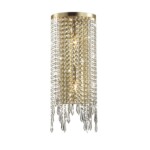 5028/2WA MODERN ODL23 621 золотой/прозрачный металл/хрусталь Бра E14 2*40W CHOKKA — изображение 2