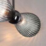 5417/2 MODERN ODL_EX23 000 черный хром/дымчатый/металл/стекло Подвес E14 2*40W ELICA — изображение 5