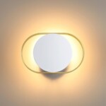 4246/7WW HIGHTECH ODL21 000 бел/золотист/металл Настенный светильник IP20 LED 7W 560Лм 3000K MONDY — изображение 4