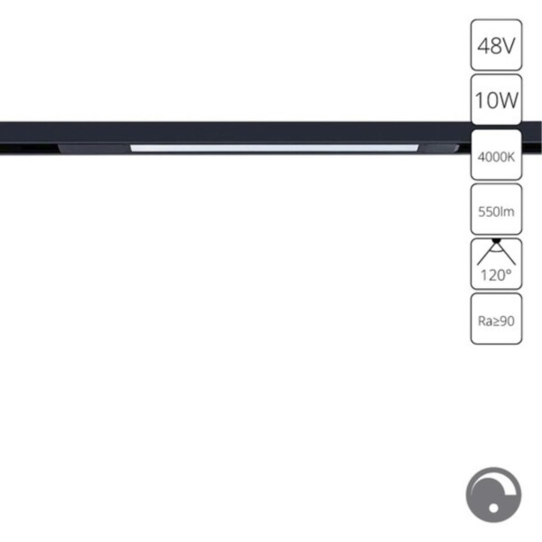 A7473PL-1BK СВЕТИЛЬНИК ПОТОЛОЧНЫЙ OPTIMA 48В 10Вт 550Лм 4000К 90+ 120° диммирование 0/1-10В