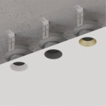 A3010PL-1SG Декоративная рамка для монтажного комплекта INTER, для модуля ORE и MR16 ламп матовое золото IP20 антислепящий фильтр и GU10 патрон в комплекте — изображение 3