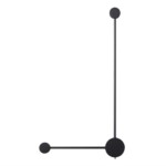 7008/10WL HIGHTECH ODL25 273 черный/металл/акрил Настенный светильник LED 3000/4000K тумблер на корп. 10W 220V CRI > 90 SATELLITE