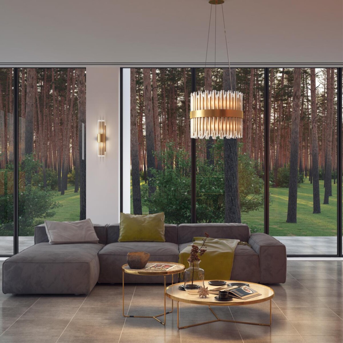 4786/2W HALL ODL21 420 золото/металл/стекло Бра E14 2*40W VIKETA — изображение 1