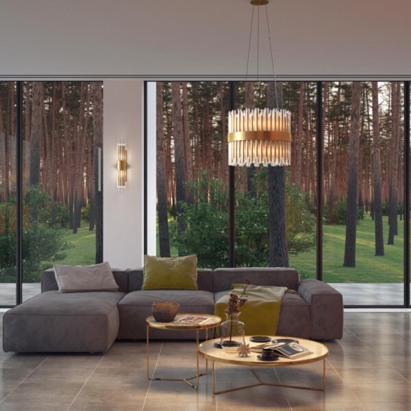 4786/2W HALL ODL21 420 золото/металл/стекло Бра E14 2*40W VIKETA