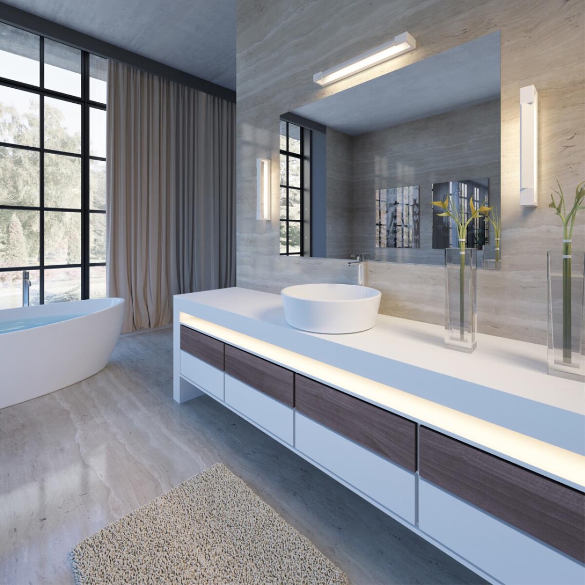 c5904bc8cee3660b7715c372961f5e8c 3887/12WW HIGHTECH ODL20 495 бел/металл Настен.поворотн.светильник LED 4000K 12W 220V IP44 ARNO — изображение 1