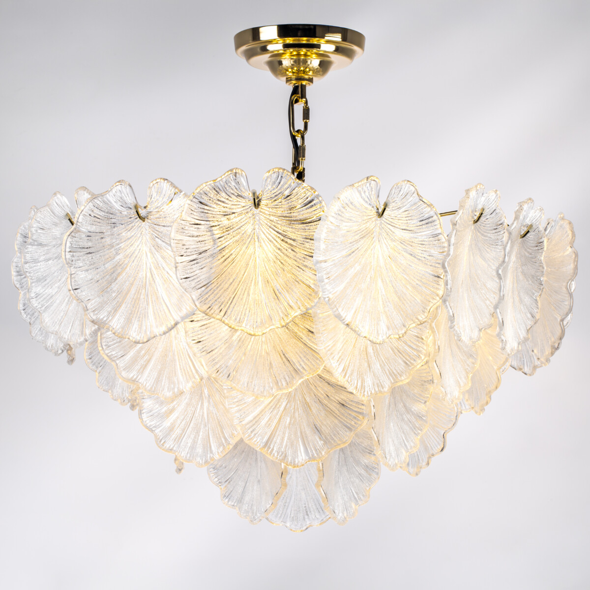 799122 Люстра RETRO 12х8W (led) E14 ЗОЛОТО/ПРОЗРАЧНЫЙ — изображение 4