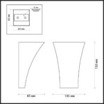 3882/1W HIGHTECH ODL19 431 белый гипсовый Настенный светильник G9 1*25W GIPS — изображение 3