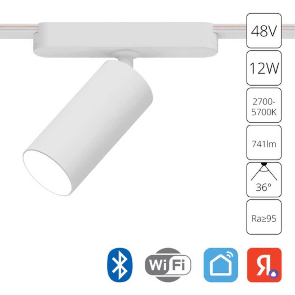 c679a783d4e717809013d42dc944a3d1 A2958PL-1WH СВЕТИЛЬНИК ПОТОЛОЧНЫЙ RAPID 48В 12Вт макс 741kv 2700-6500К 95+ 36° smart — изображение 1