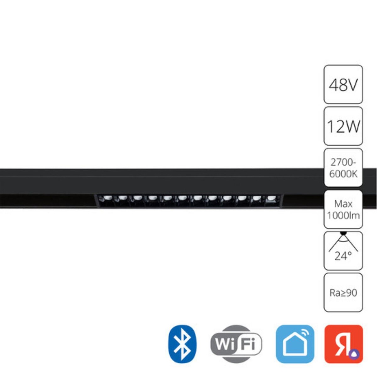 A4694PL-1BK СВЕТИЛЬНИК ПОТОЛОЧНЫЙ LINEA 48В 12Вт макс 1000Лм 2700-6000К 90+ 24° smart — изображение 1