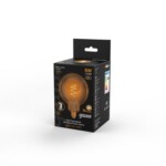 158802008 Лампа Gauss Filament G125 6W 360lm 2400К Е27 golden flexible LED 1/20 — изображение 3