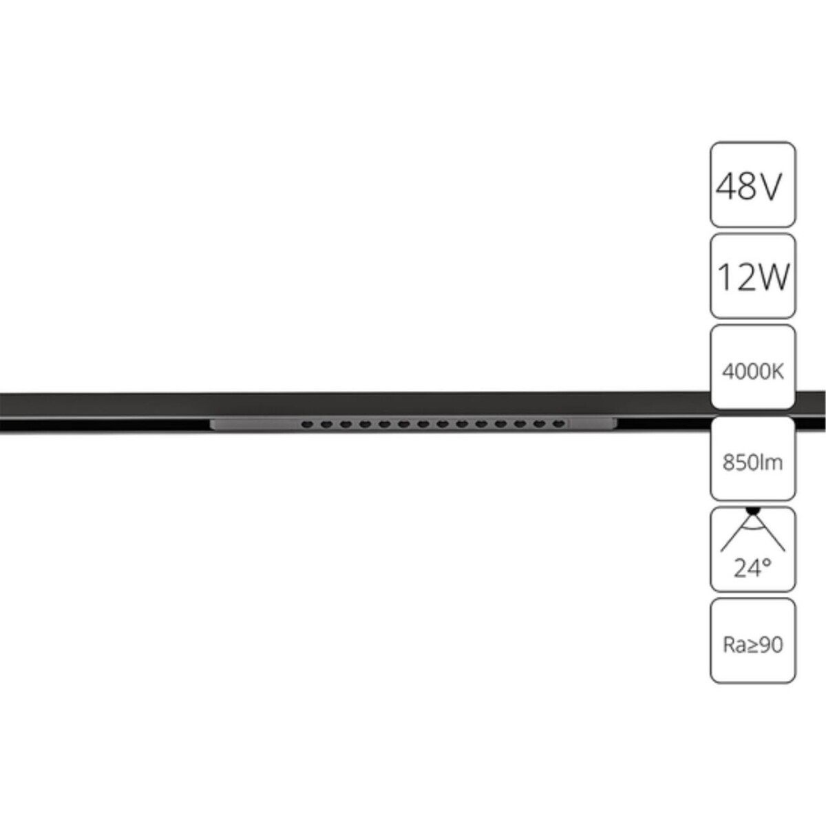cb0f642e3bfc03f6e93253141473eb67 A7266PL-1BK СВЕТИЛЬНИК ПОТОЛОЧНЫЙ OPTIMA 48В 12Вт 850Лм 4000К 90+ 24° — изображение 1