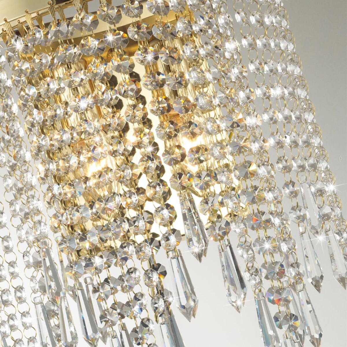 5028/2W MODERN ODL23 621 золотой/прозрачный металл/хрусталь Бра E14 2*40W CHOKKA — изображение 4