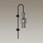 5016/1W MODERN ODL23 405 черный/дымчатый металл/стекло Бра E14 1*40W PIMPA — изображение 4