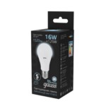 102502216 Лампа Gauss LED A60 16W E27 1470lm 4100K 1/10/50 — изображение 3