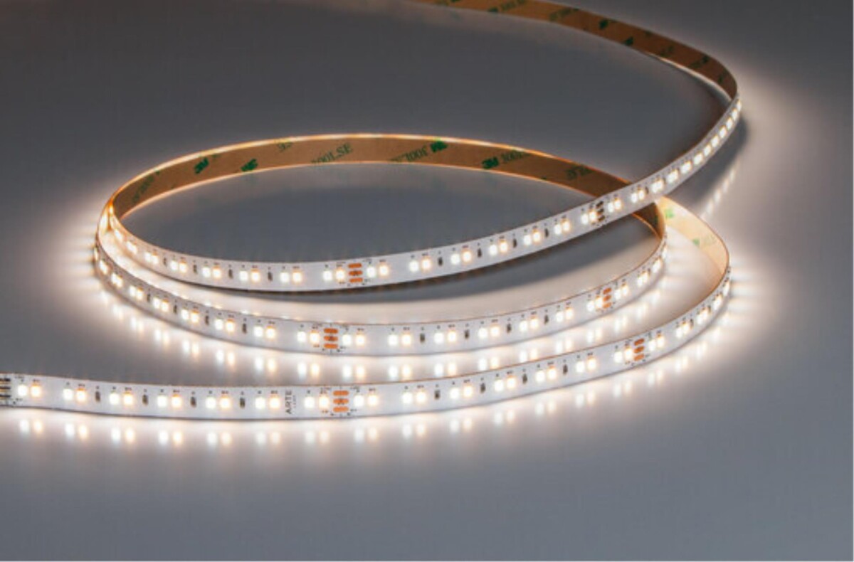 A2414010-01-mix Светодиодная лента 24В 12Вт/м (на канал 6Вт/м) 1000Лм/м 2700К+6000К 90+ 10мм SMD2835 140шт/м 5м IP20 — изображение 4