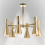 816061 Люстра DUMO 6х40W E14 ЛАТУНЬ/ЗОЛОТО — изображение 2