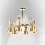 816061 Люстра DUMO 6х40W E14 ЛАТУНЬ/ЗОЛОТО — изображение 3