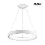 359032 OVER NT23 300 белый Светильник подвесной диммируемый, в комплекте пульт ДУ (2.4G) IP20 LED 3000К~6000К 60W 85-265V FOLD — изображение 3