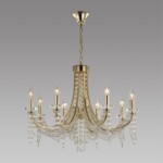 5063/8 CLASSIC ODL24 625 золото/прозрачный/металл/хрусталь Люстра E14 8*40W CAPEL — изображение 4