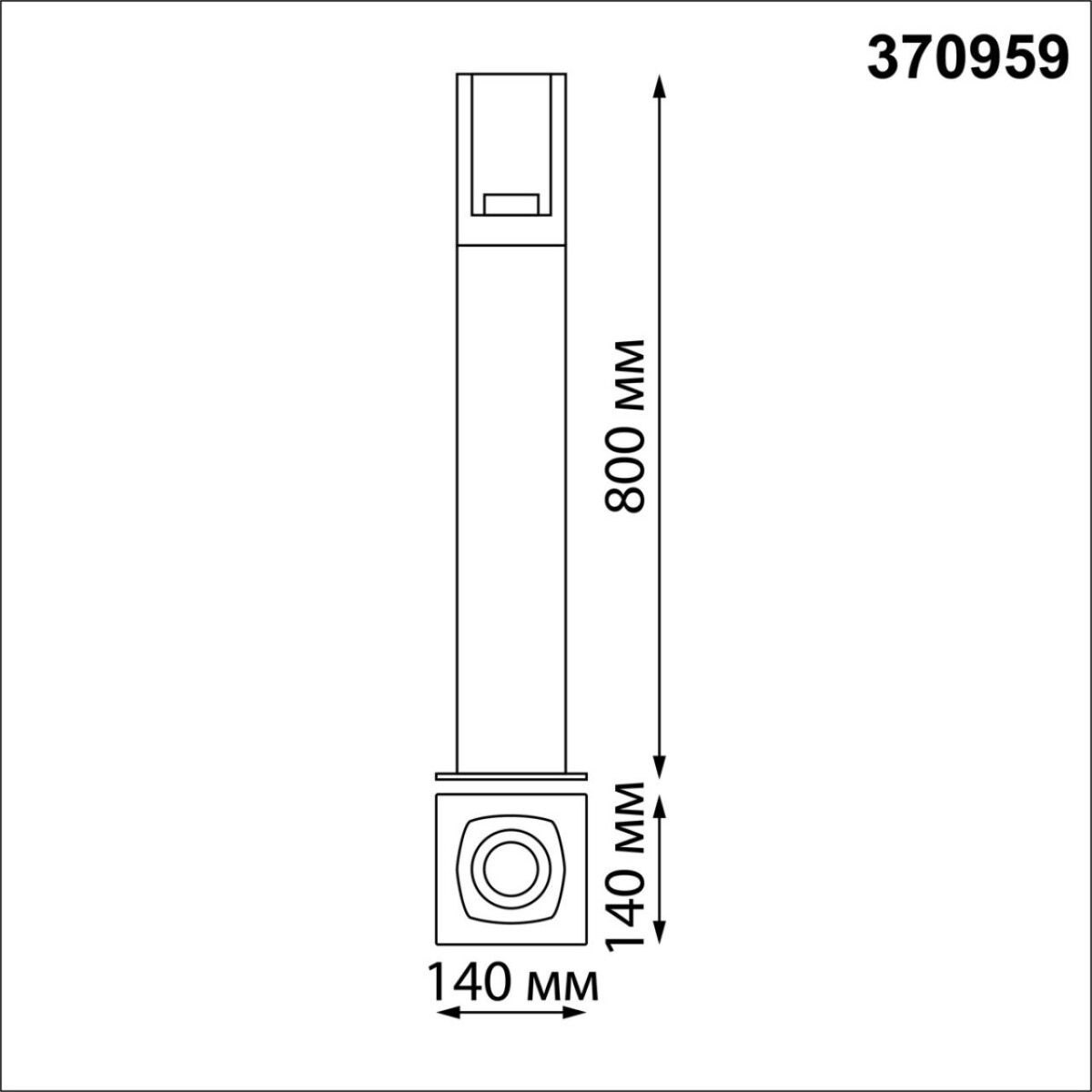 370959 STREET NT23 670 черный Светильник ландшафтный IP54 E27 max 20W 220-240V VISIO — изображение 3