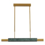 4360/25L MIDCENT ODL24 000 изумрудный мрамор/антич.бронза/металл/акрил Подвесной светильник IP20 LED 25W 3000K 220V MARMI