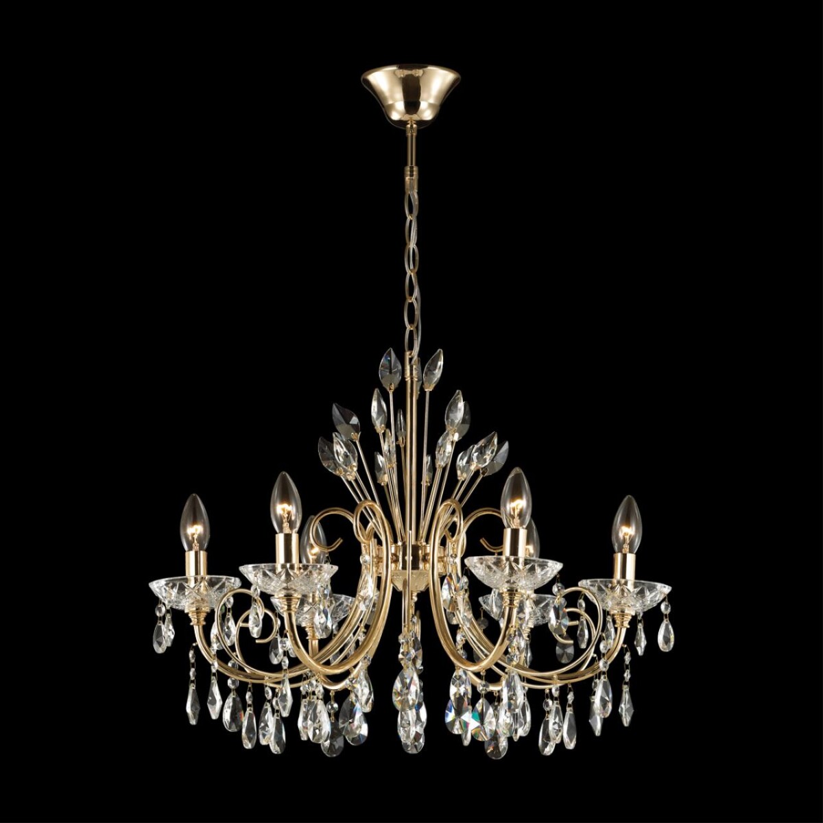 4977/6 HALL ODL23 627 золотой/хрусталь Люстра E14 6*40W VERSIA — изображение 4