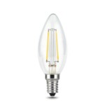 103801105 Лампа Gauss LED Filament Свеча E14 5W 420lm 2700К 1/10/50 — изображение 2