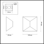 3907/10WL HIGHTECH ODL20 501 черный/металл Настенный светильник LED 3500K 120° 10W 220V IP65 TIBRO — изображение 2