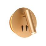 3913/9WL HIGHTECH ODL20 471 золот/металл Настен.св-к с лампой д/чтения с выкл LED 9W 3000K 220V BEAM — изображение 3