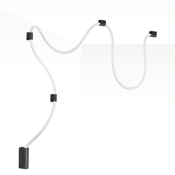 4391/30CL HIGHTECH ODL24 299 черный/металл/канат Настенно-потолочный светильник накладной (3 крепления в комплекте) IP20 LED 30W 1185Лм 4000K CORDA