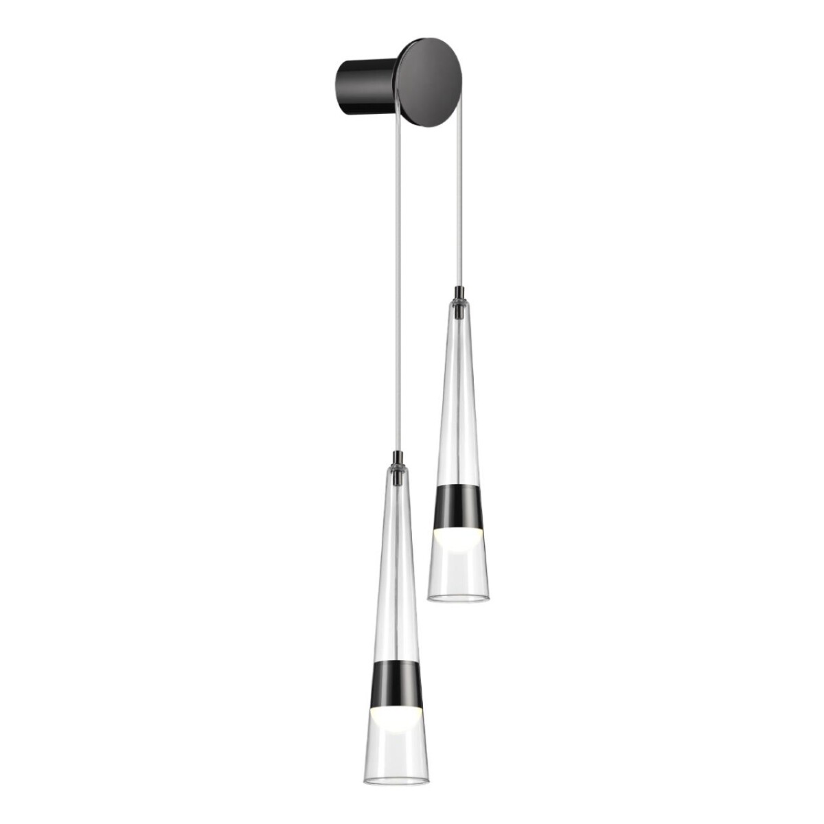 5044/24WL L-VISION ODL24 000 глянц.темн.хром/прозрачный/металл/стекло Бра LED 24W 3000K 2536Лм LUMP — изображение 3