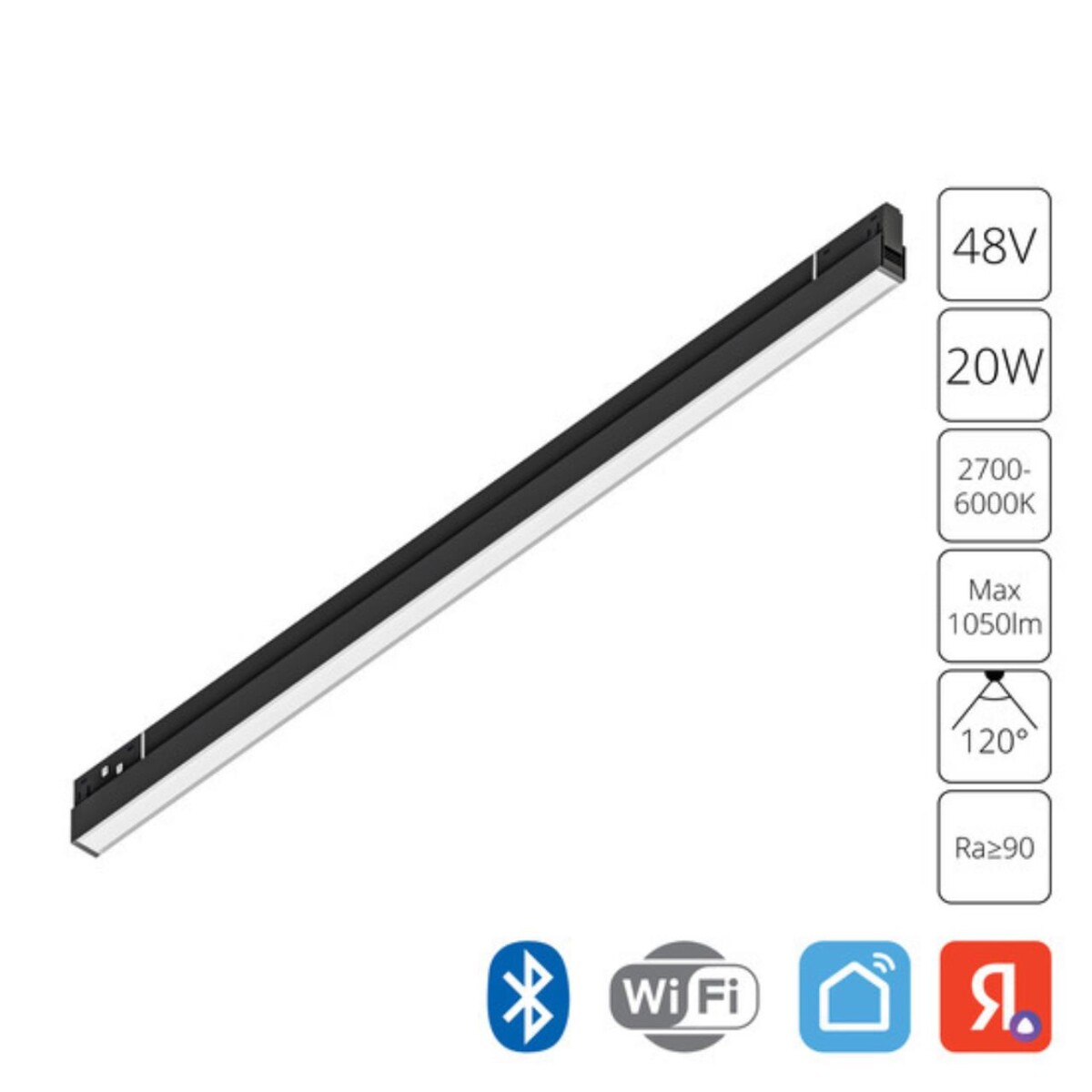 A5743PL-1BK СВЕТИЛЬНИК ПОТОЛОЧНЫЙ EXPERT 48В 20Вт макс 1050Лм 2700-6000К 90+ 120° smart — изображение 1