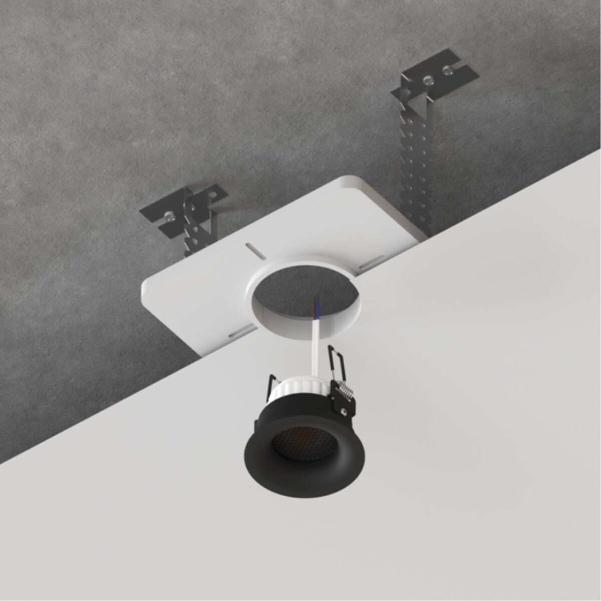 A809001 Закладная для монтажа светильников DUCRE в натяжной потолок, 160х120мм, ПВХ, белый — изображение 2