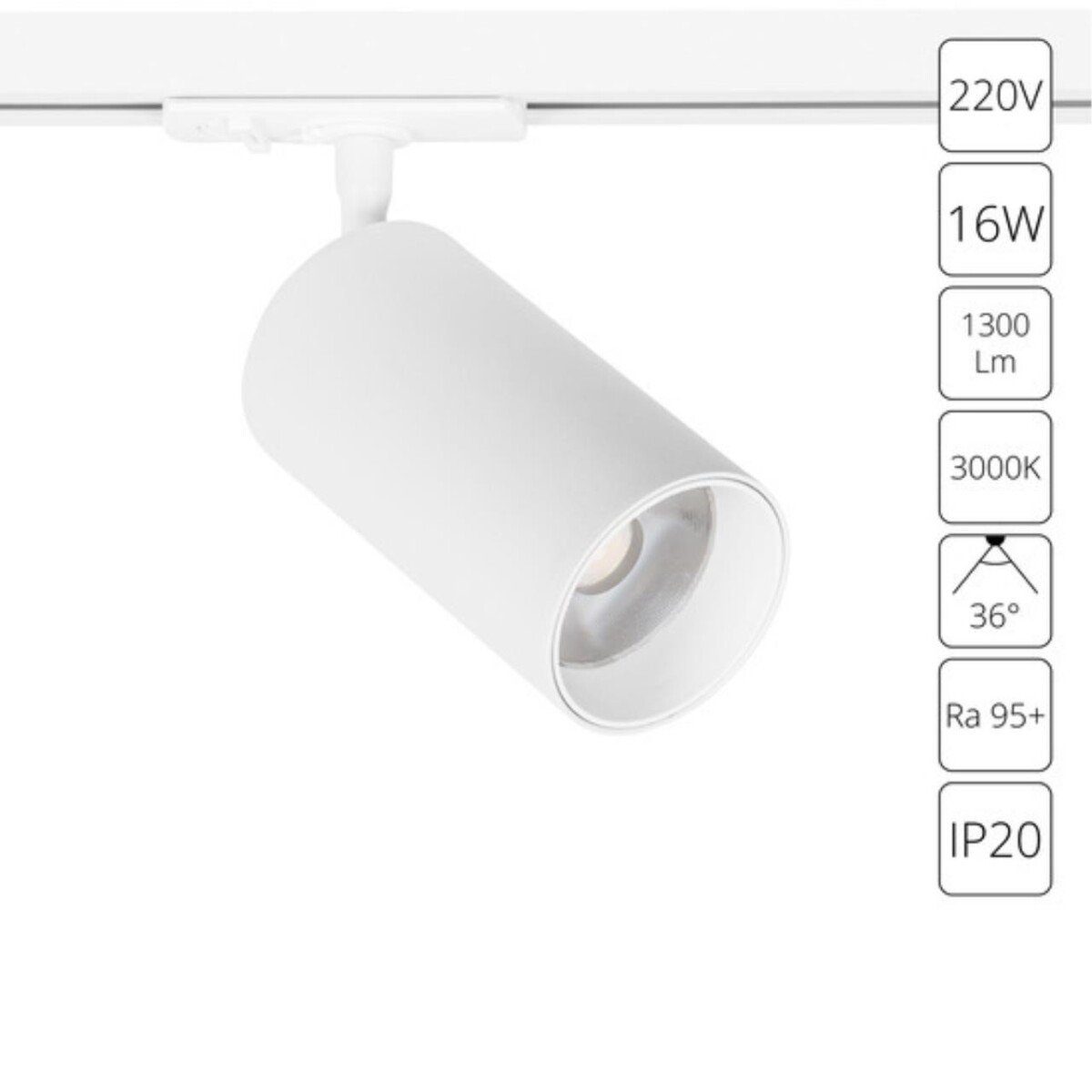 A1337PL-1WH СВЕТИЛЬНИК ПОТОЛОЧНЫЙ AERO 220В 16Вт 1300Лм 3000К 90+ 36° — изображение 1