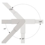 A613833R КОННЕКТОР С ИЗМЕНЯЕМЫМ УГЛОМ ДЛЯ ШИНОПРОВОДА (ТРЕКА) RAPID — изображение 2