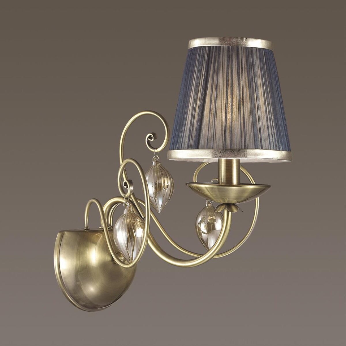 3921/1W CLASSIC ODL18 648 бронза/ткань/стекло Бра IP20 E14 40W 220V NIAGARA — изображение 4