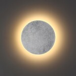 3562/6WL HIGHTECH ODL18 449 серебр.фольг-ние Настен.светильник IP20 LED 3000K 6W 336Лм 220V LUNARIO — изображение 3