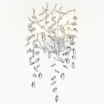 4970/3W HALL ODL24 615 матов.серебристый/алюмин./хрусталь Бра G9 3*40W DELICA — изображение 2