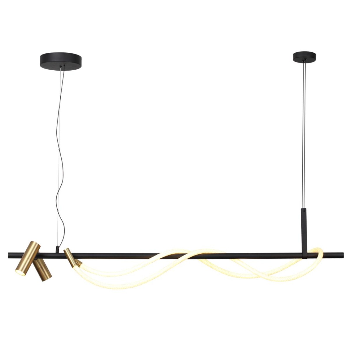 4397/30L HIGHTECH ODL23 301 черный/античная бронза/металл/канат Подвесной св-к с раздельн. вкл IP20 LED 30W 1200Лм 3000K CORDA — изображение 2