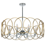 713083 Люстра REGOLO 8х40W E14 ХРОМ/ЗОЛОТО