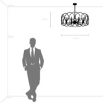 713083 Люстра REGOLO 8х40W E14 ХРОМ/ЗОЛОТО — изображение 2