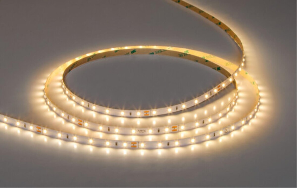 A2406008-01-3K Светодиодная лента 24В 4,8Вт/м 550Лм/м 3000К 90+ 8мм SMD2835 60шт/м 5м IP20 — изображение 3