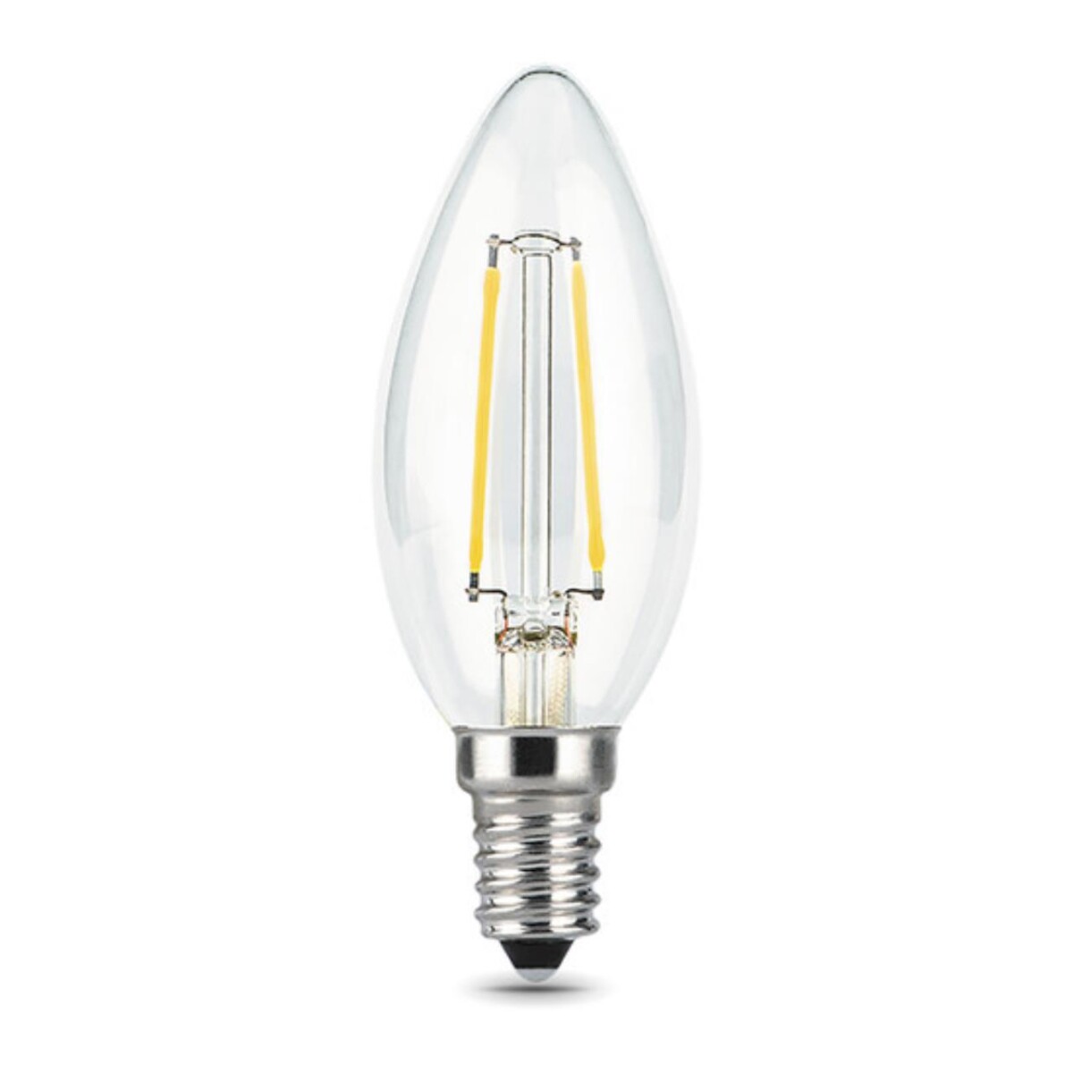 103801107 Лампа Gauss LED Filament Свеча E14 7W 550lm 2700К 1/10/50 — изображение 2
