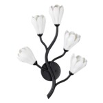 5090/5W MODERN ODL25 553 черный матовый/белый/фарфор Бра G4 LED 5*5W GARDI